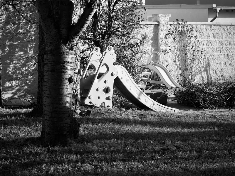 Backyard play structure at our Walnut Creek home daycare